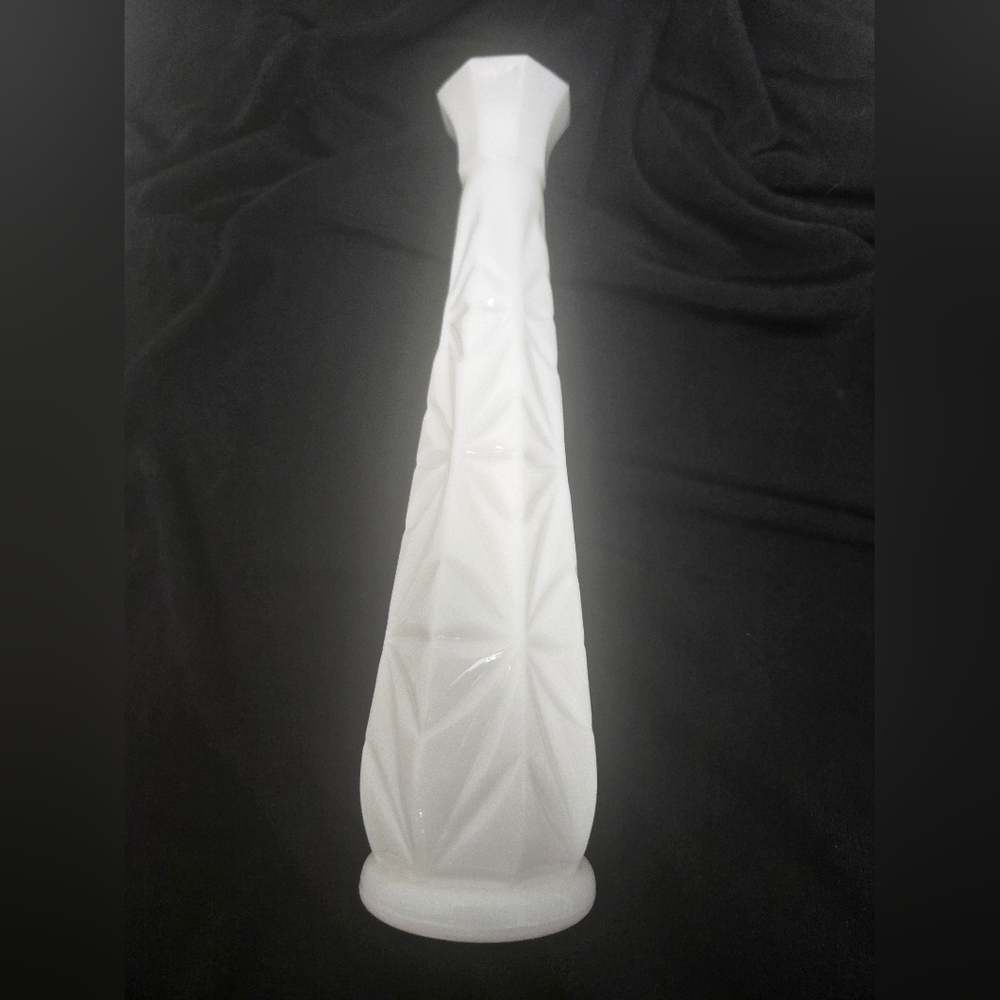 Vintage Hoosier Milk Glass Vase